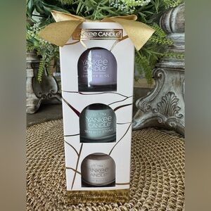 Yankee Candle Lavender, Teal & Cream Votive Trio Gift Set
